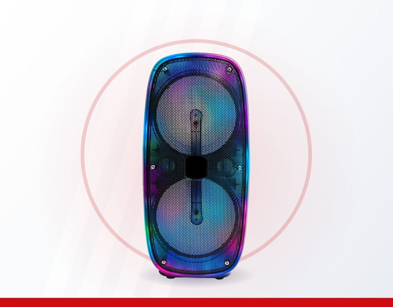 Powerful audio with an eye-catching finish.