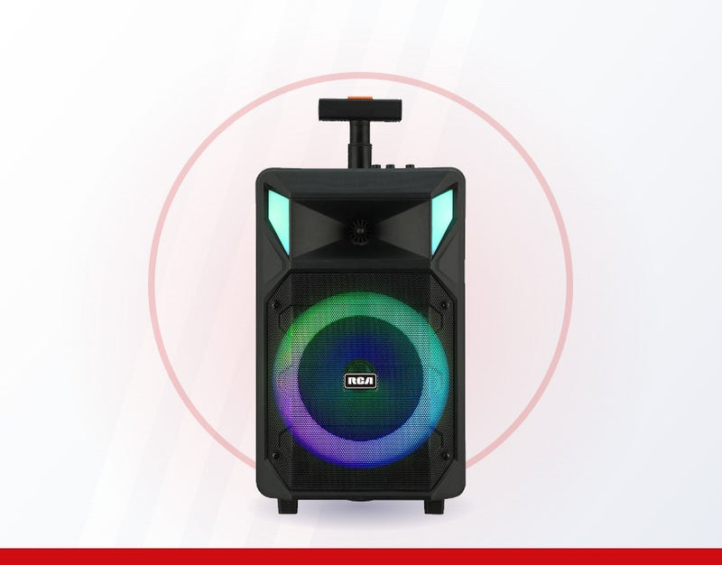 Deep bass, crisp tones, real volume.