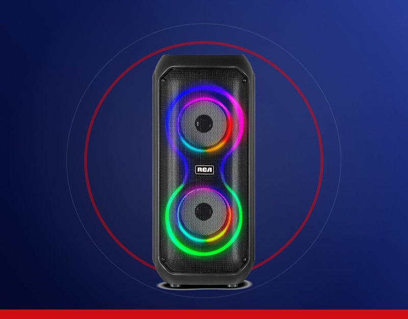 Bluetooth up to 10 meters, plus USB, TF and AUX.