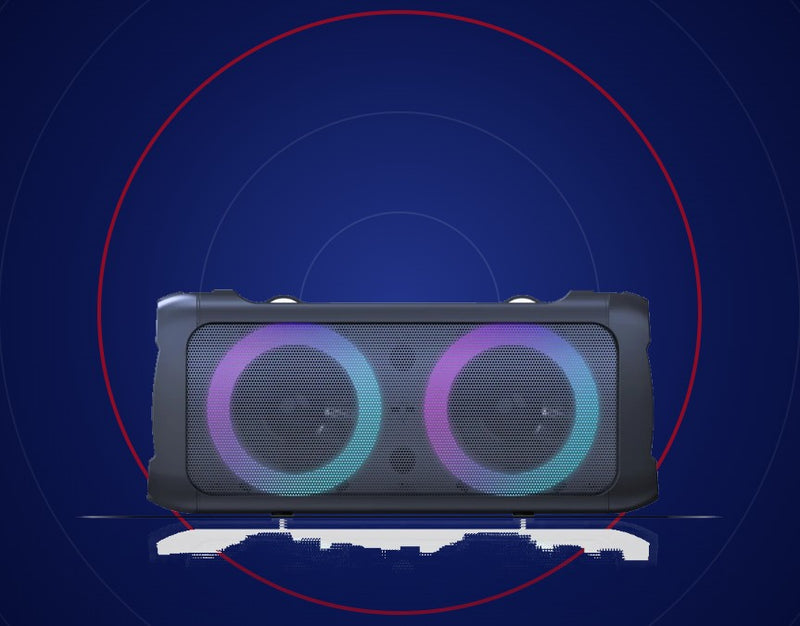 Deep bass, clear highs, room to spare.