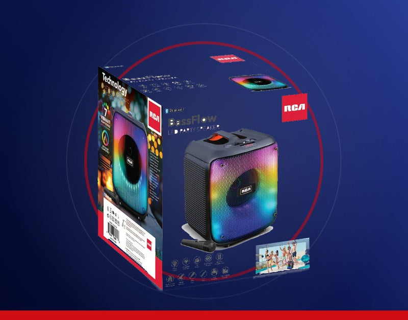 LED modes plus AUX and FM.