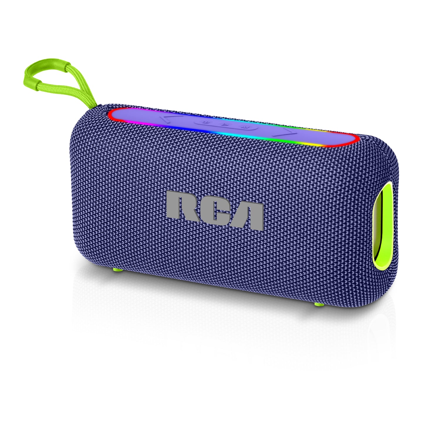 RCA BEAT-44 10W Portable Bluetooth Speaker with Dual Woofers & RGB Lights