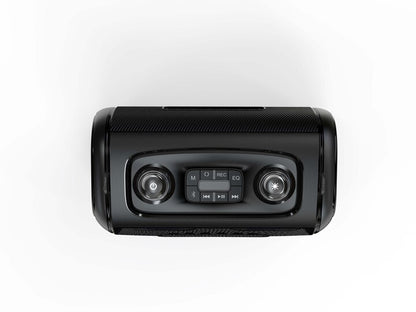 RCA FLAME-204 Double 4" Bluetooth Speaker with Carry Strap - FM/USB/TF/AUX/MIC IN - Top Tech Audio 