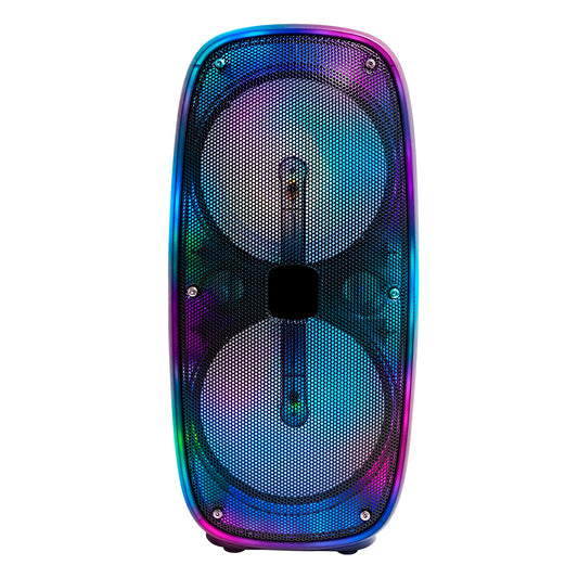 RCA FLAME-66 2x6.5" Bluetooth Speaker with RGB Lights, Mic & Remote Control - Top Tech Audio 
