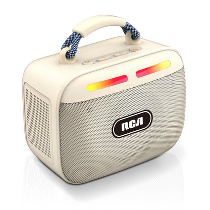 RCA FLEX-30 Portable Bluetooth Speaker with RGB Lights & 100-Min Playback