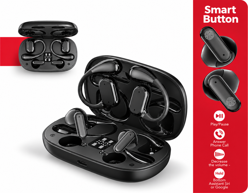 Two Pairs of Earbuds Together in One Case