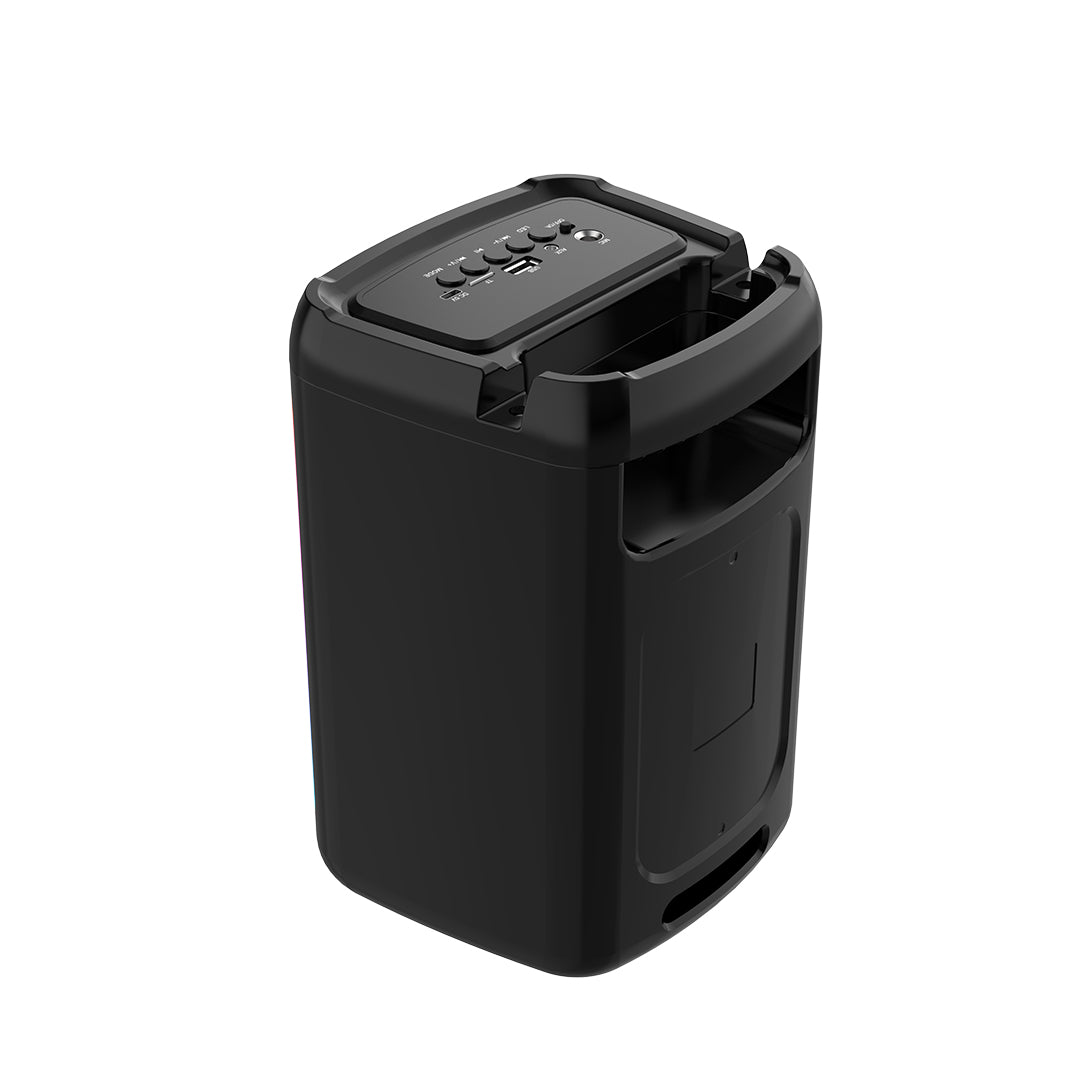 RCA STAGE-102 4" RGB LED Bluetooth Speaker with Stereo Sound & Carrying Handle - Top Tech Audio 