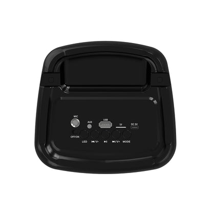 RCA STAGE-102 4" RGB LED Bluetooth Speaker with Stereo Sound & Carrying Handle - Top Tech Audio 