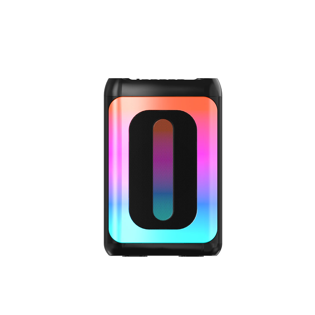 RCA STAGE-102 4" RGB LED Bluetooth Speaker with Stereo Sound & Carrying Handle - Top Tech Audio 