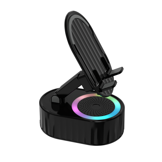 TOPTECH S50BT Bluetooth Speaker with 360° Phone Holder, Wireless Induction & RGB Lights