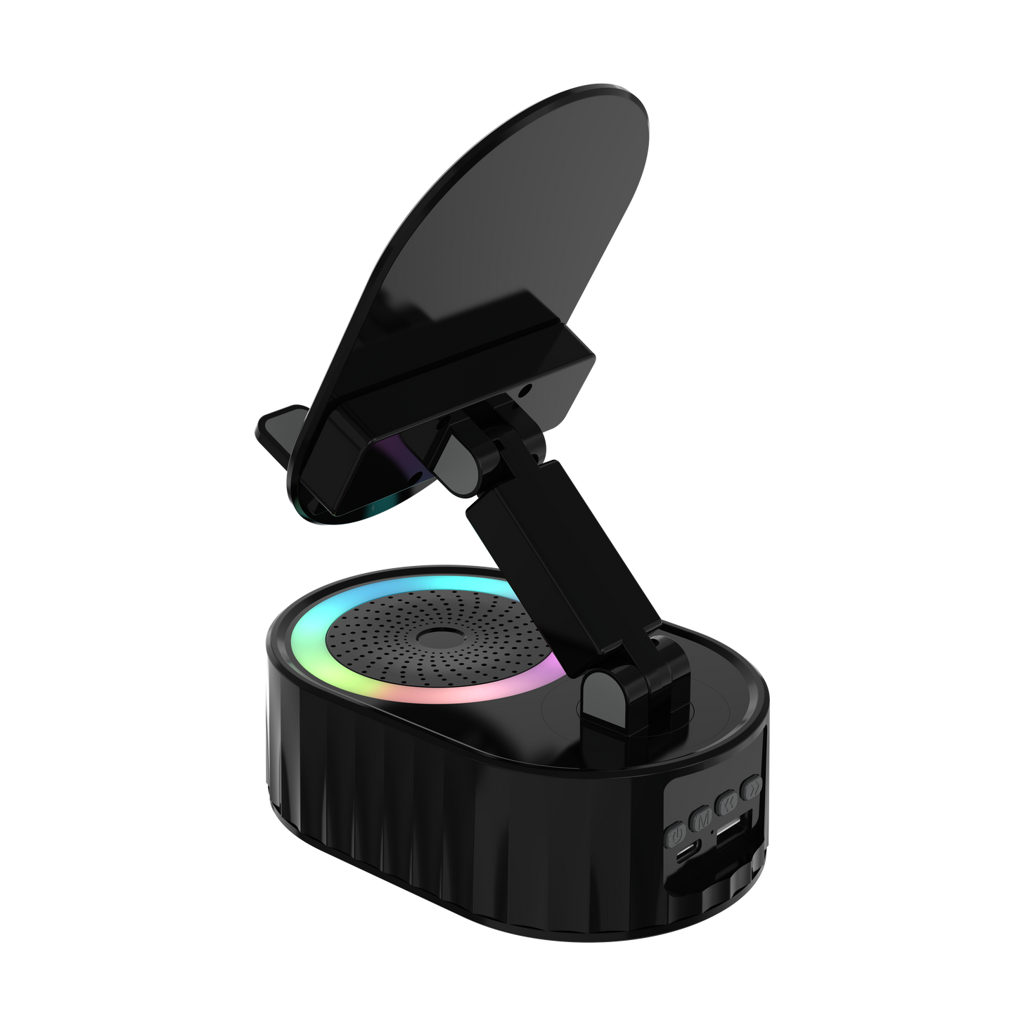 TOPTECH S50BT Bluetooth Speaker with 360° Phone Holder, Wireless Induction & RGB Lights