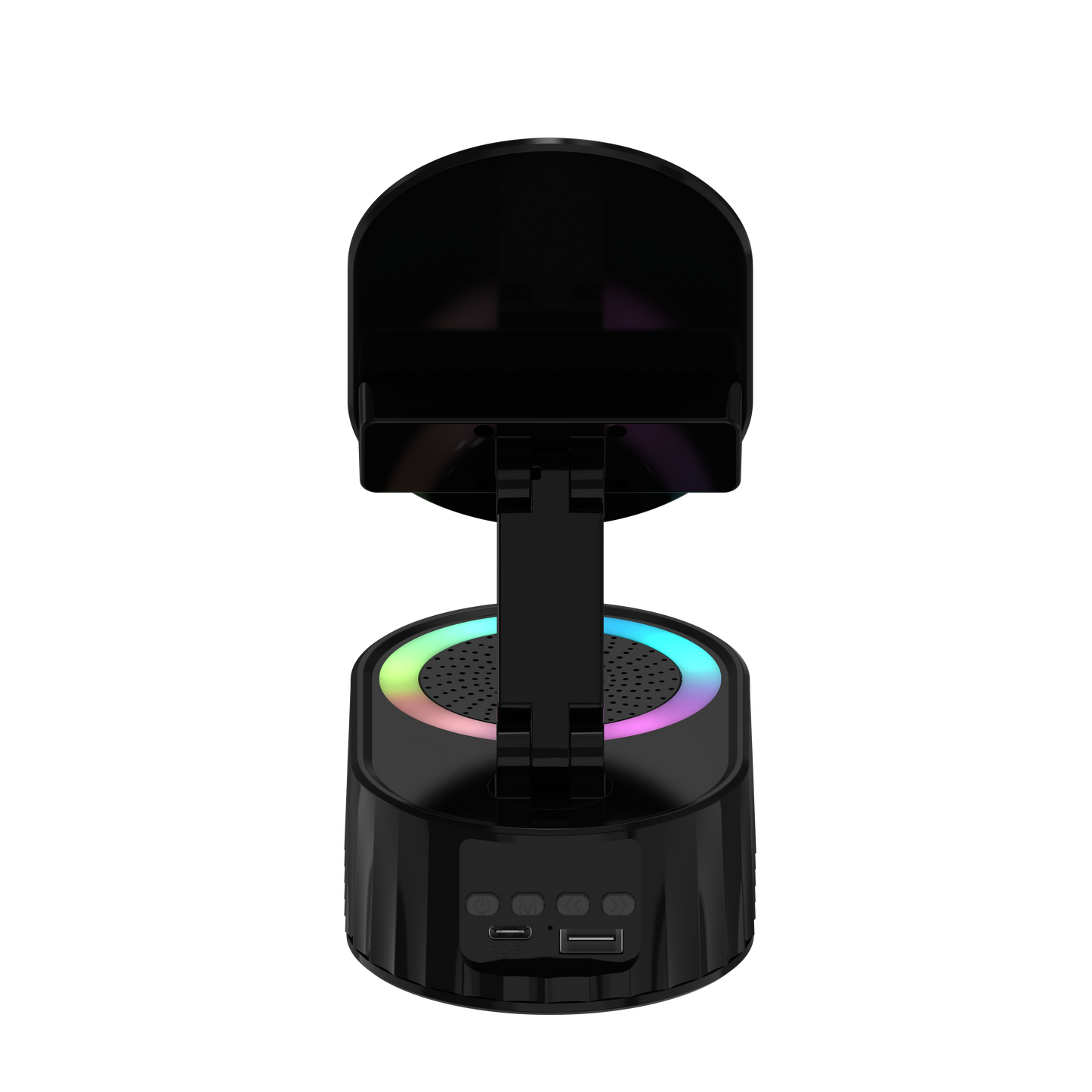 TOPTECH S50BT Bluetooth Speaker with 360° Phone Holder, Wireless Induction & RGB Lights