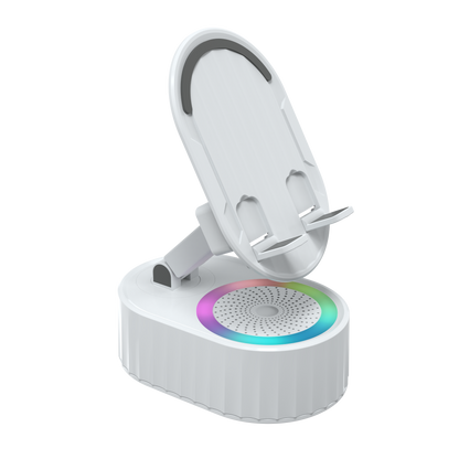 TOPTECH S50BT Bluetooth Speaker with 360° Phone Holder, Wireless Induction & RGB Lights