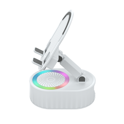 TOPTECH S50BT Bluetooth Speaker with 360° Phone Holder, Wireless Induction & RGB Lights