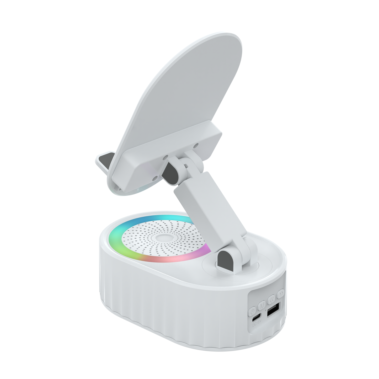 TOPTECH S50BT Bluetooth Speaker with 360° Phone Holder, Wireless Induction & RGB Lights