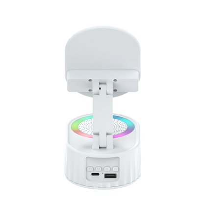 TOPTECH S50BT Bluetooth Speaker with 360° Phone Holder, Wireless Induction & RGB Lights