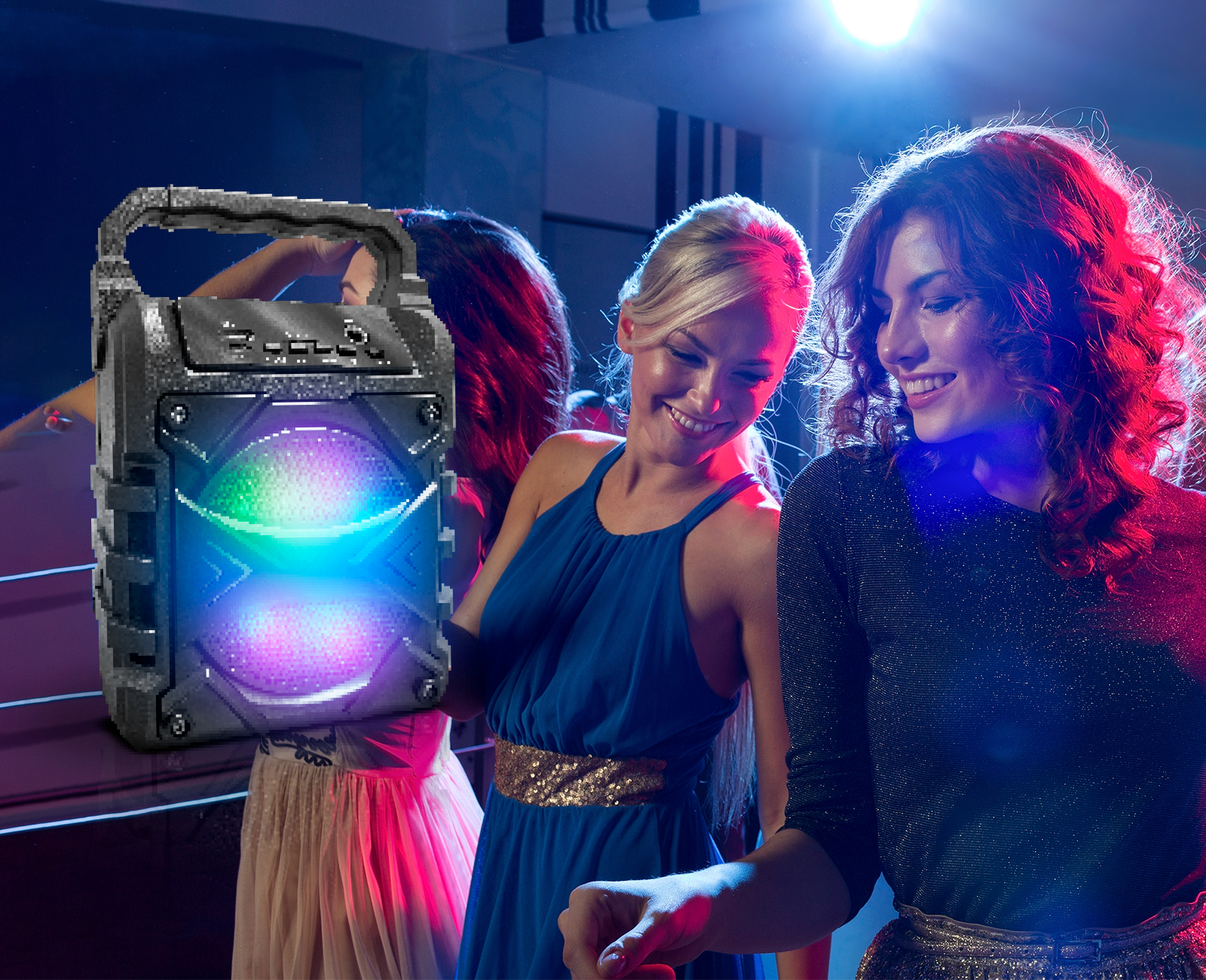 TOPTECH Jet-4 Bluetooth Speaker, 4" Woofer, 400W, Karaoke, 100ft Range, Portable - Top Tech Audio 