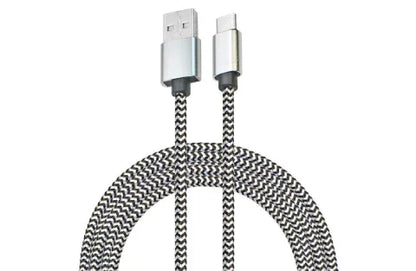 10ft Nylon Braided USB-C Cable - Durable & Tangle-Free Design - Top Tech Audio 