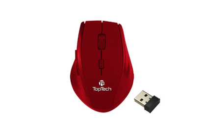 TOPTECH X8 Wireless Mouse with Ergonomic Soft-Touch Design and W/Nano USB Receiver - Top Tech Audio 