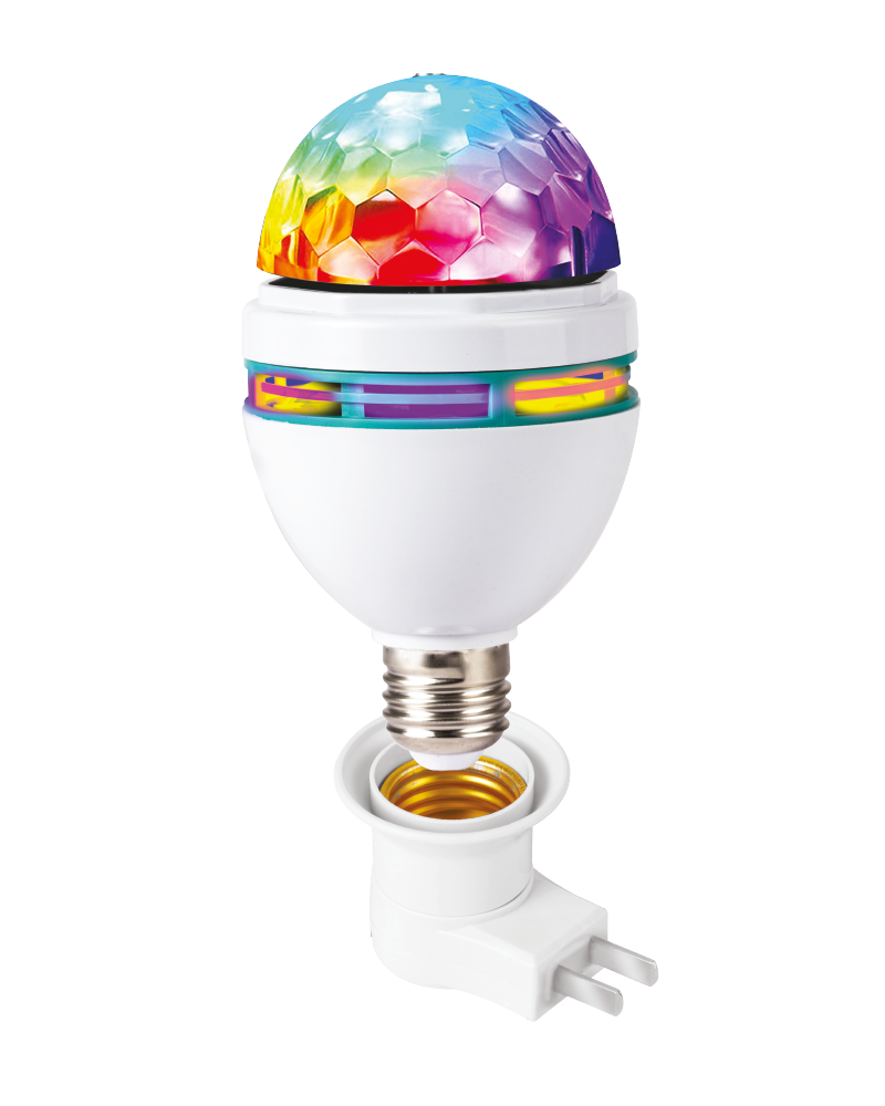 TOPTECH Disco Light Bulb, Star Projector Rotating Bluetooth Speaker for Party & Night Light - Top Tech Audio 