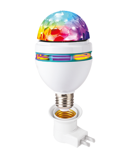 TOPTECH Disco Light Bulb, Star Projector Rotating Bluetooth Speaker for Party & Night Light - Top Tech Audio 