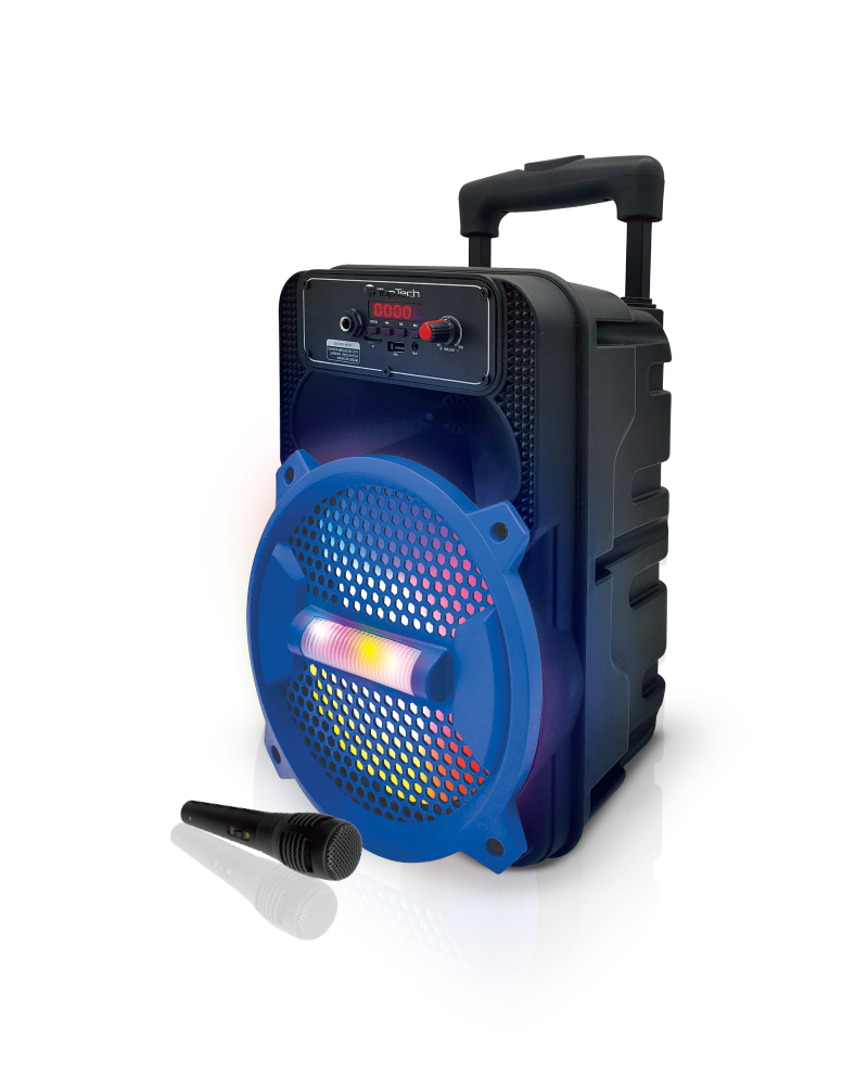 TOPTECH Rock-8, 1500W Portable Bluetooth Speaker with Disco Lights & Microphone - Top Tech Audio 