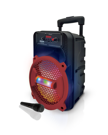 TOPTECH Rock-8, 1500W Portable Bluetooth Speaker with Disco Lights & Microphone - Top Tech Audio 